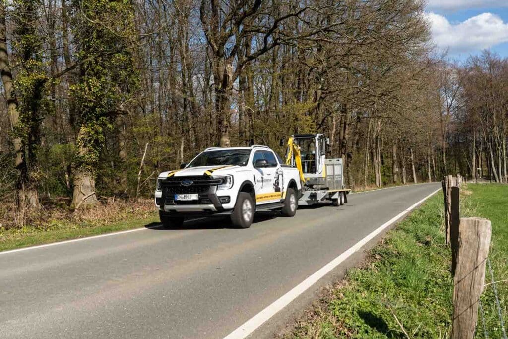 Lieferung eines Minibagger